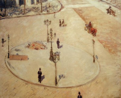 A Refuge, Boulevard Haussmann by Gustave Caillebotte